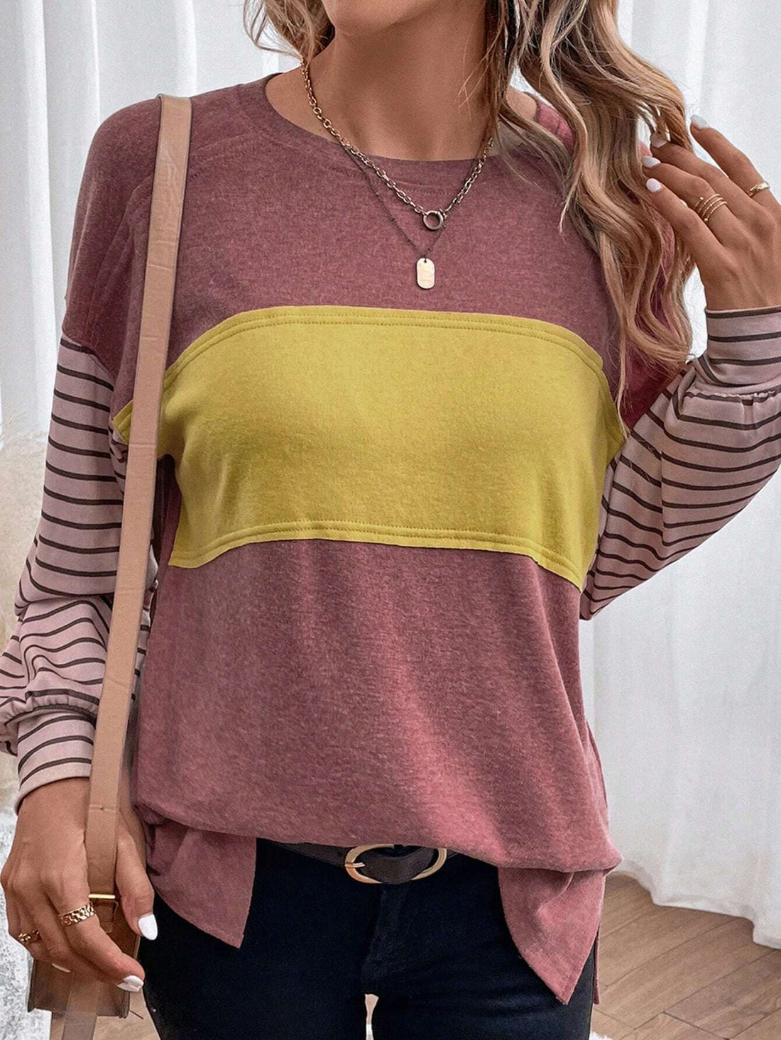 SpringAutumn New Style Pullover Casual Long Sleeve T-shirt For Women - cas7m