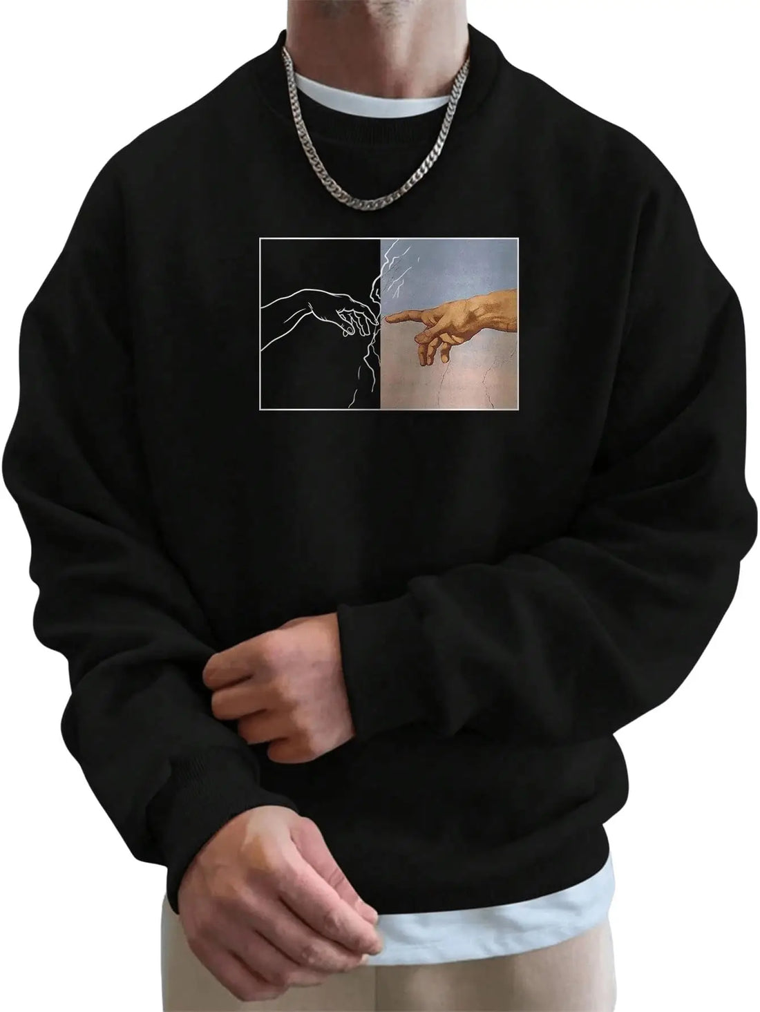 GRAPHIC HAVEN Crewneck Sweatshirt for Men