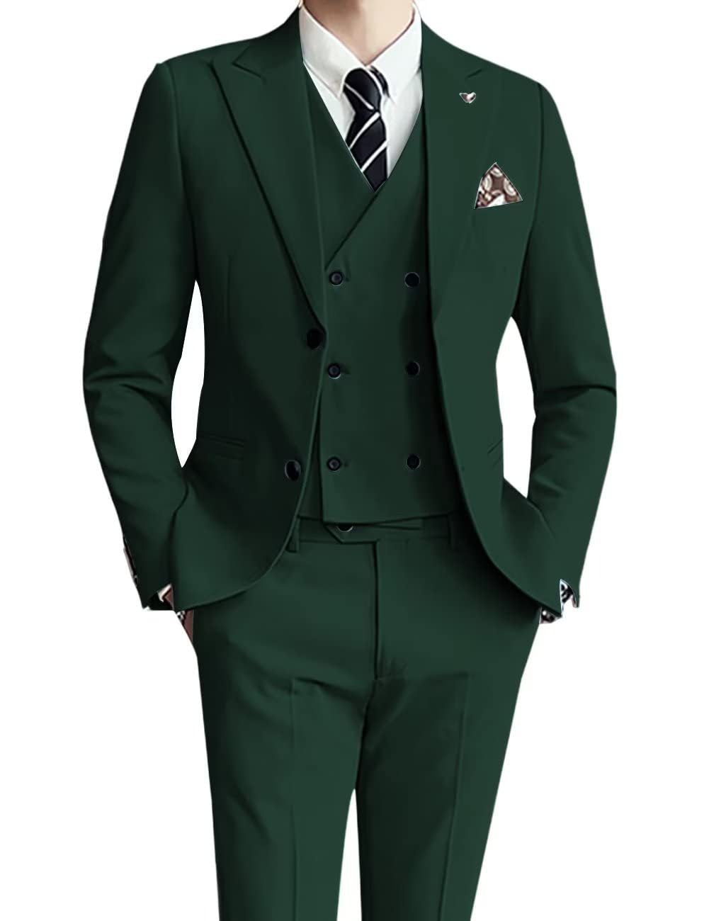 Three-piece Men's Suit Slim Fit Suit - cas7m