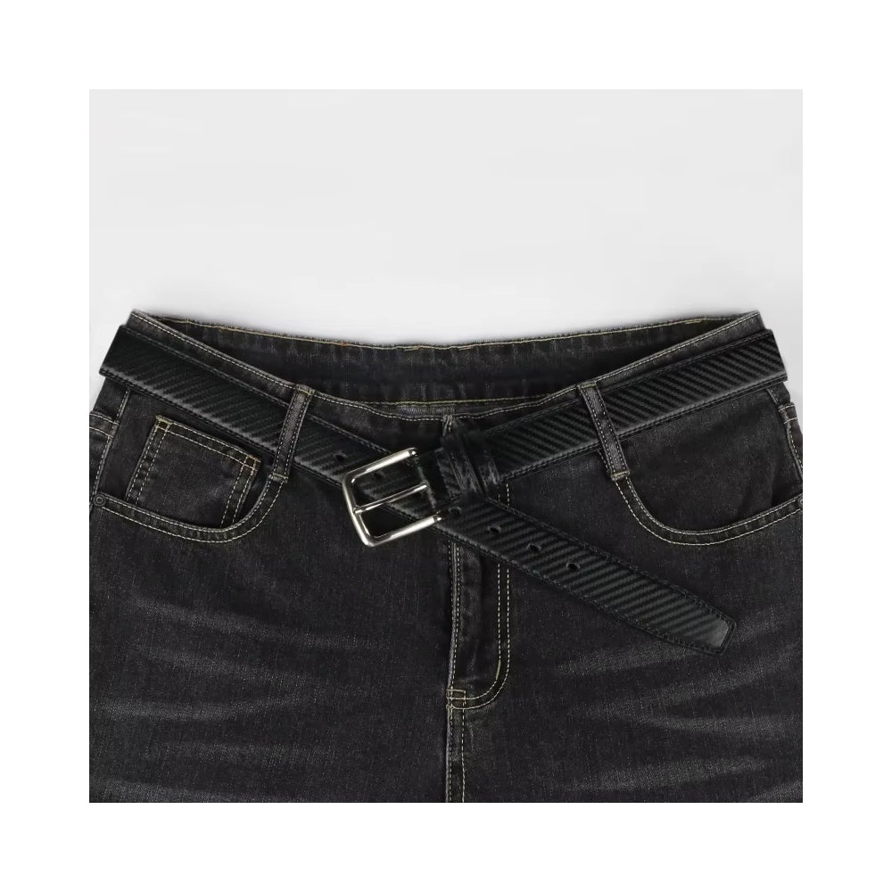 Genuine Business Leather Belt For Men Or BOY Swivel Pin Buckle Casual Versatile Belt - cas7m