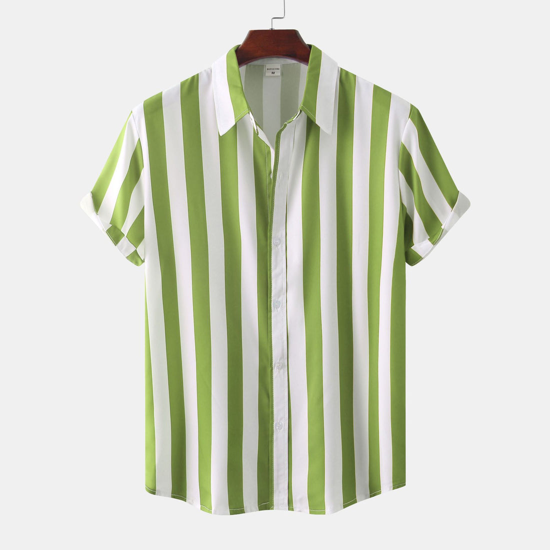 Men's 3D Printed Short Sleeve Turn Loose Shirt - cas7m