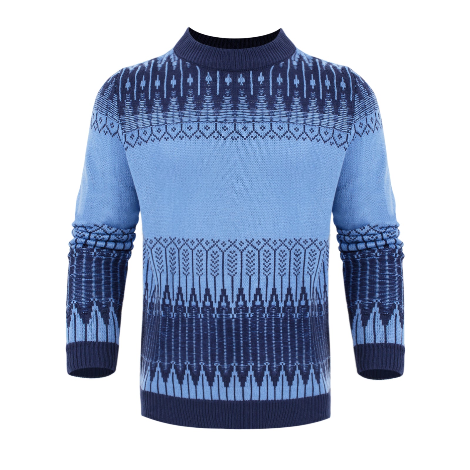 Men's Knitted Sweater Fashion Long-sleeved Pullover Tops Fall And Winter Clothing - cas7m