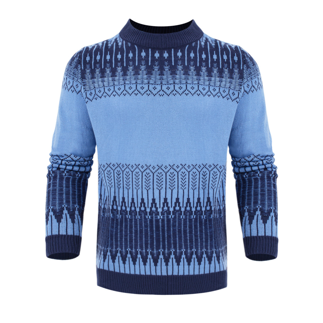 Men's Knitted Sweater Fashion Long-sleeved Pullover Tops Fall And Winter Clothing - cas7m
