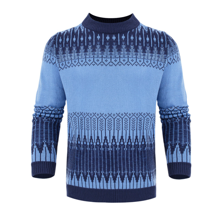 Men's Knitted Sweater Fashion Long-sleeved Pullover Tops Fall And Winter Clothing - cas7m