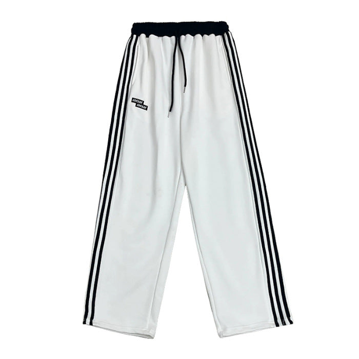 European And American Street Dance Fashion Brand Stitching Waist Pants - cas7m