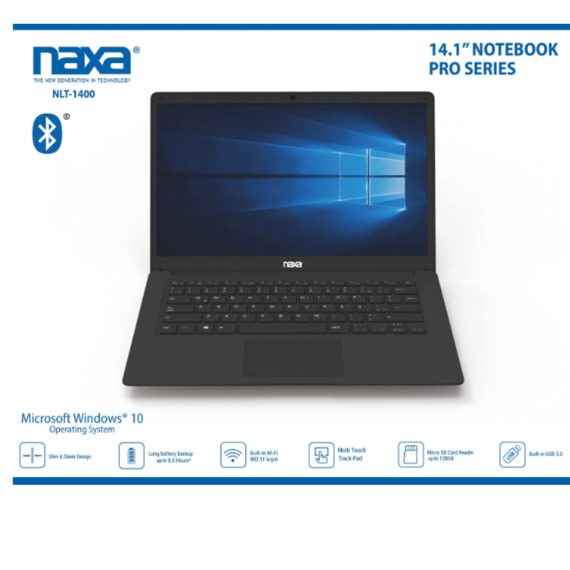 Naxa 14.1" Notebook Pro Series - Refurbished - cas7m