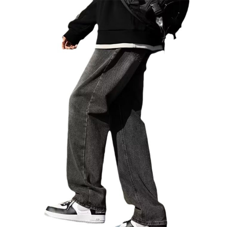 Men's Spring American Smoky Black Jeans - cas7m