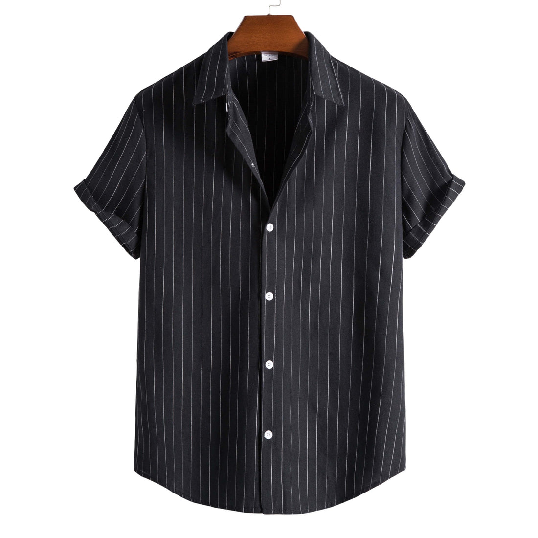 Casual Striped Short-sleeved Shirt For Men - cas7m