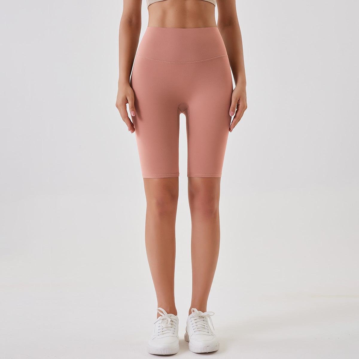 Breathable Double-sided Brushed Yoga Shorts - cas7m