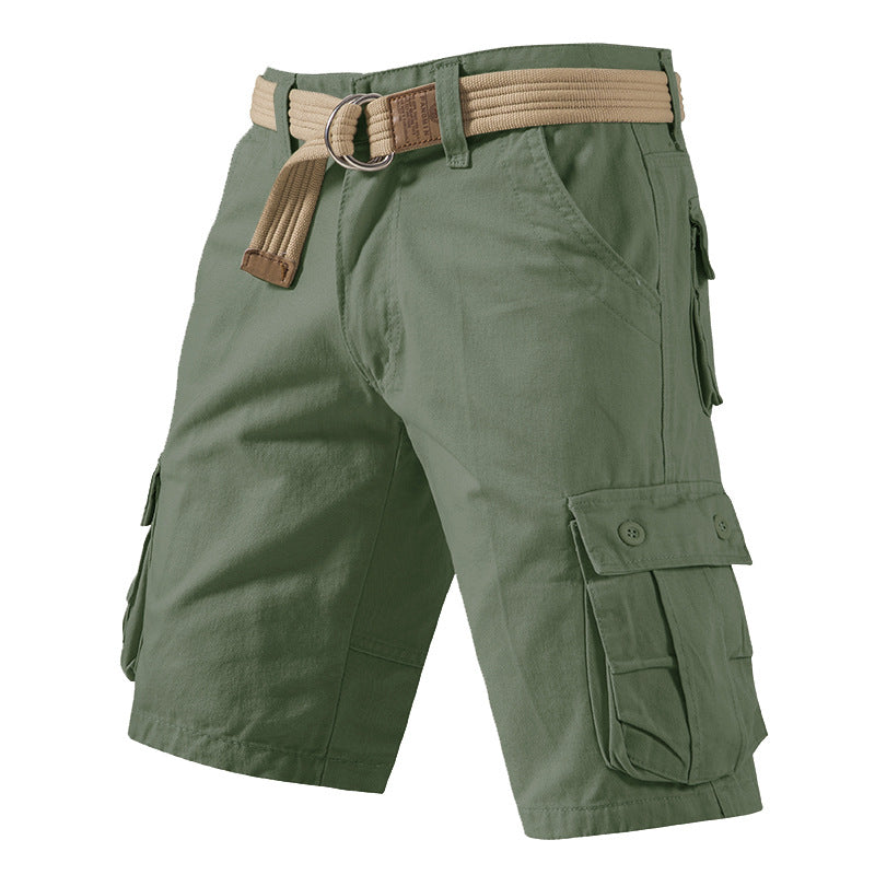 Men's Cotton Cargo Shorts - Summer Plus Size Overalls - cas7m