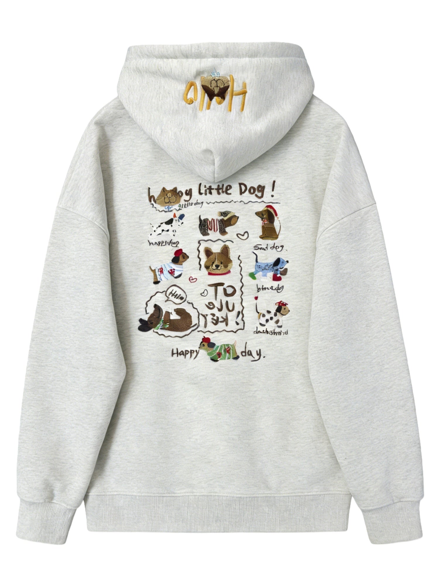 Cute Dachshund Embroidered Hoodie For Women - cas7m