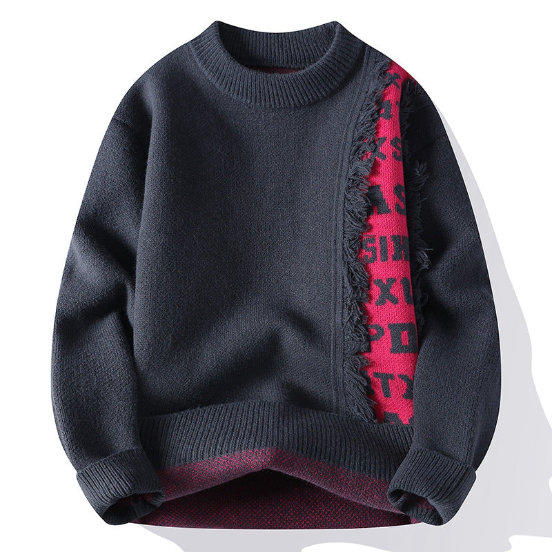 Fashionable Knitted Pullover Men's Long Sleeve - cas7m