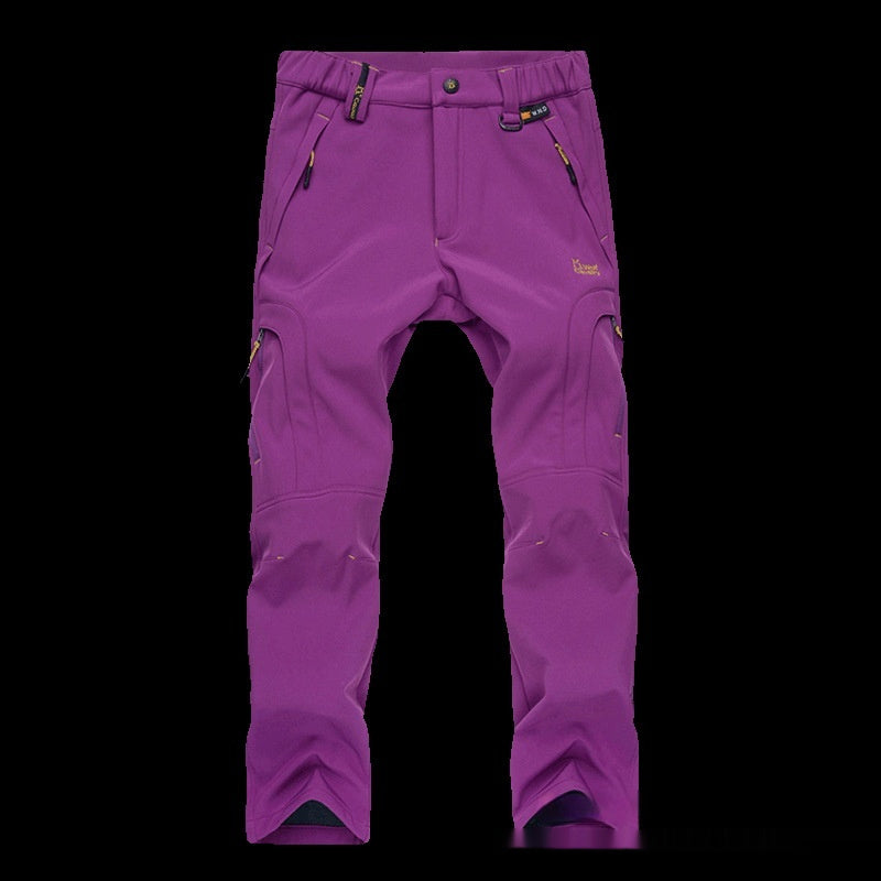 Women's Waterproof Warm And Loose Climbing Pants - cas7m