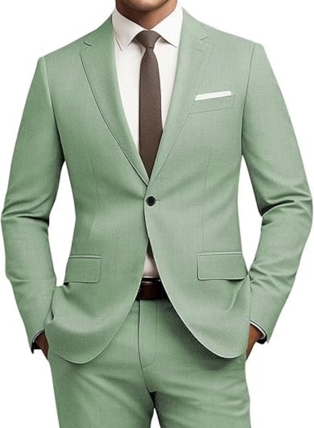 Men's Business Formal Suit Set - All Season Slim Fit - cas7m