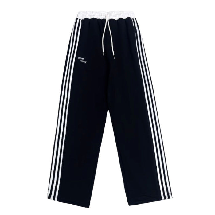 European And American Street Dance Fashion Brand Stitching Waist Pants - cas7m