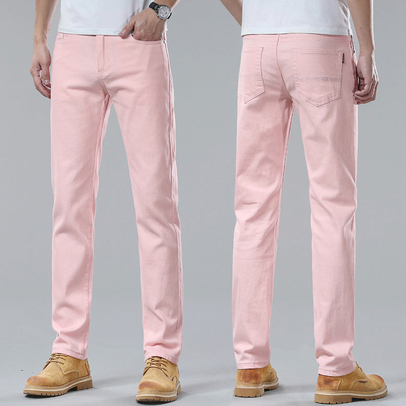 Men Fashion Brands Stretch Slim Fit Skinny Pants - cas7m