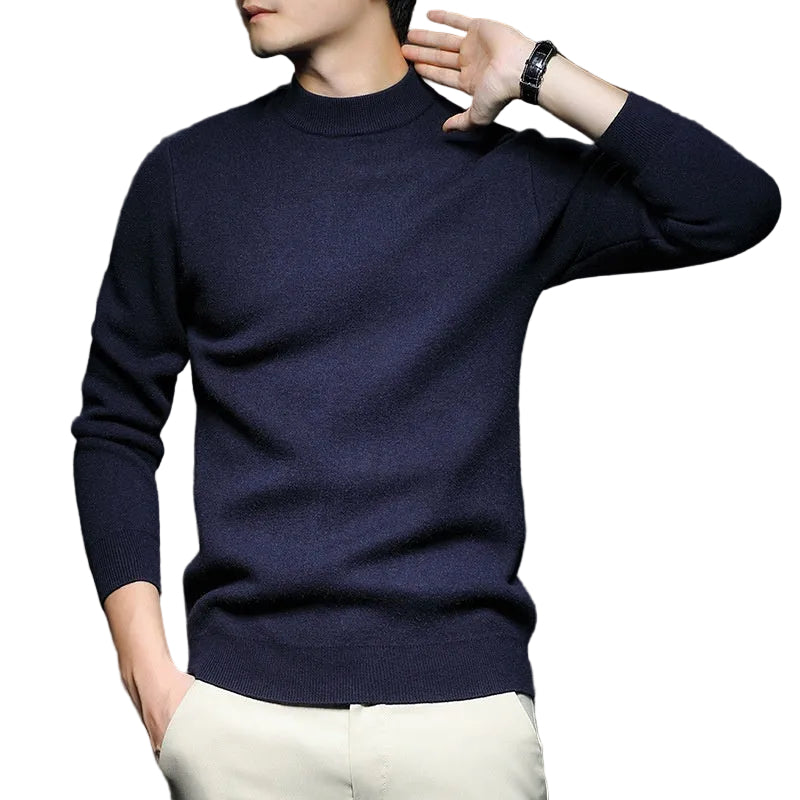 Men's Sweater Worsted Sweater Knitted Long Sleeve - cas7m
