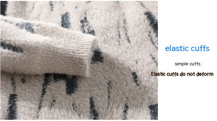 Winter Fleece-lined Thickened Men's Bottoming Sweater Fall And Winter Inner - cas7m