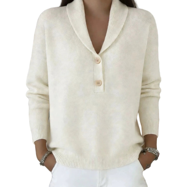 New Fallwinter Solid-color Polo-neck Casual Chic Womens Wear - cas7m