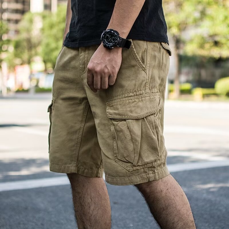 Hong Kong Style Workwear Shorts For Men - cas7m