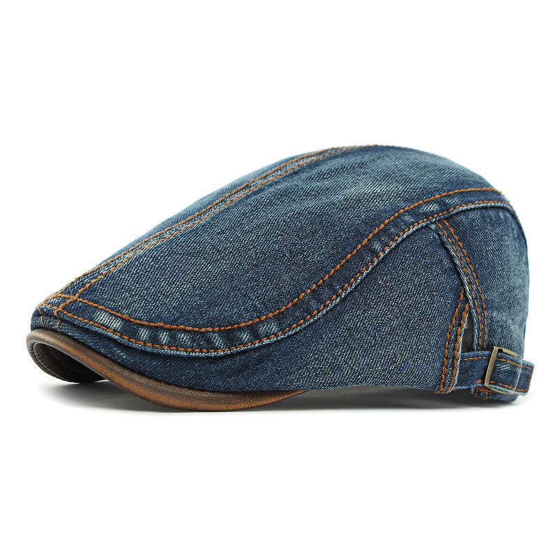 Washed Denim Hat Korean Fashion Women's Fashion Beret - cas7m