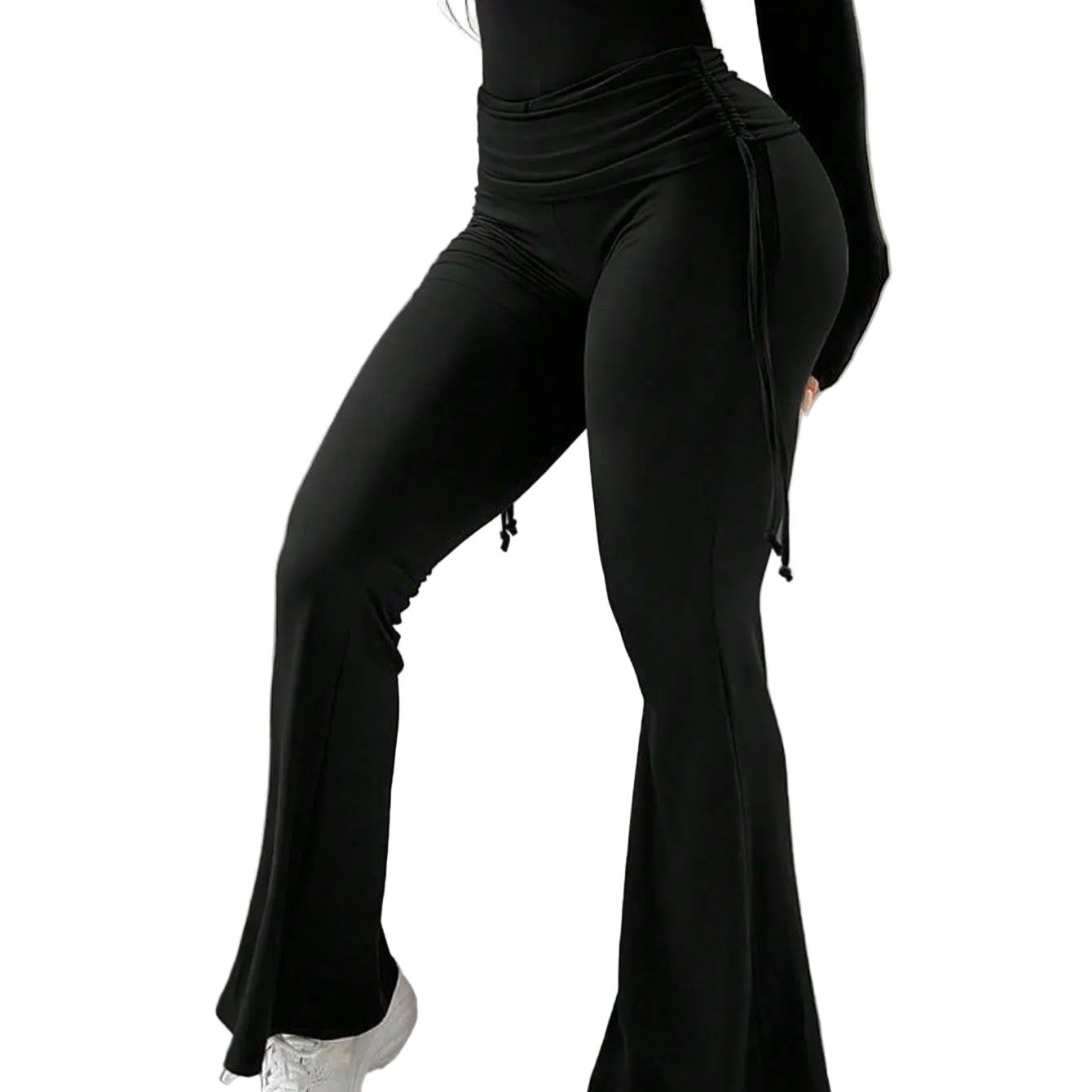 Women's Casual Sports Style Flared Pants, Slimming And Versatile - cas7m