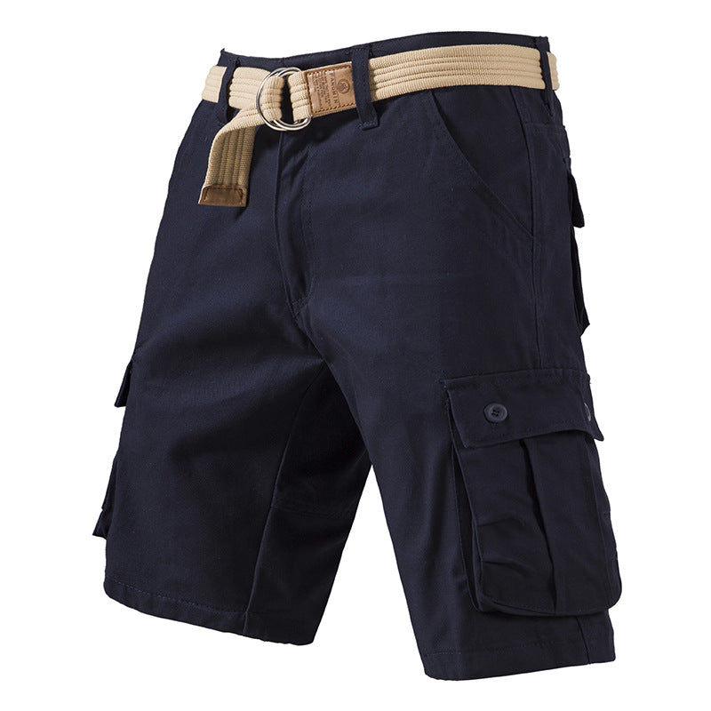 Men's Cotton Cargo Shorts - Summer Plus Size Overalls - cas7m