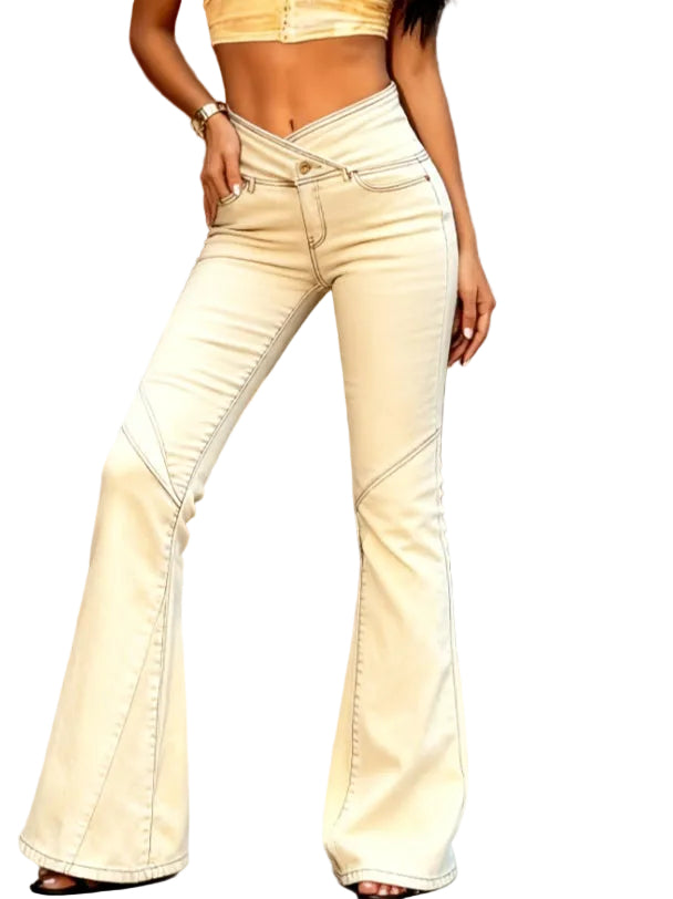 Slim-fit Flared Casual Jeans - cas7m