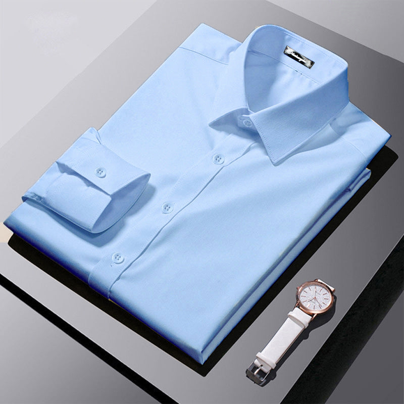 Long-sleeve Business Formal Professional Shirt Korean Style - cas7m