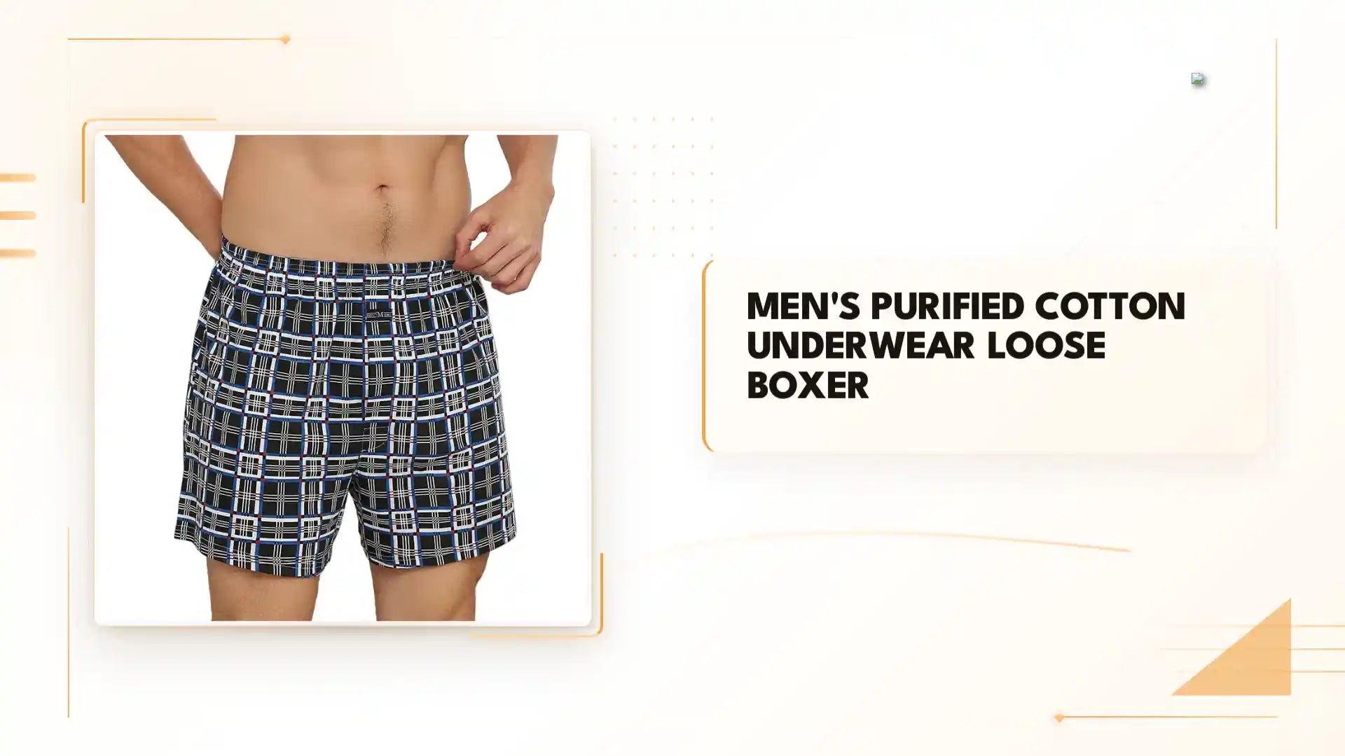 Men's Purified Cotton Underwear Loose Boxer by@Outfy